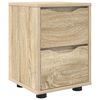 vidaXL Nachtkastje Sonoma Eiken 30,5 x 30 x 43 cm Bewerkt hout