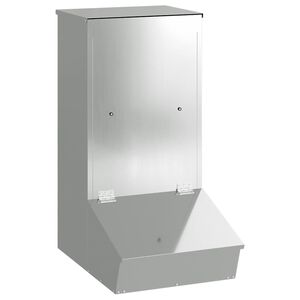 vidaXL Varkensvoeder Zilver 55 x 51 x 91.5 cm Gegalvaniseerd staal