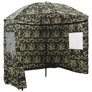 vidaXL Vis Paraplu Camouflage 240 x 210 cm Oxford Polyester