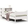 vidaXL Bedframe zonder matras massief grenenhout wit 75x190 cm