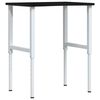 vidaXL Werkbank 80x60x(71,5-98) cm eikenhout donkerbruin