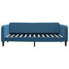 vidaXL Slaapbank met matras 100x200 cm fluweel blauw