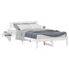 vidaXL Bedframe met hoofdeinde Wit 120 x 190 cm Massief grenenhout