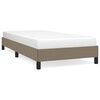 vidaXL Bedframe zonder matras 80x200 cm stof taupe