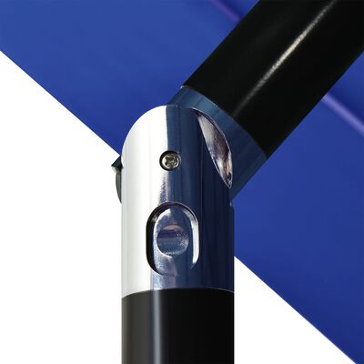vidaXL Parasol 3-laags met aluminium paal 3,5 m azuurblauw