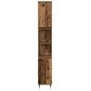 vidaXL Badkamermeubelset met plank 3 pcs Oud Hout Bewerkt hout