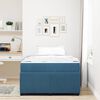 vidaXL Bedframe met matras Blauw 120 x 200 cm Stof