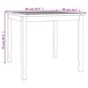 vidaXL Tuintafel 85x85x75 cm massief teakhout