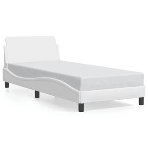 vidaXL Bedframe "Dover" kunstleer wit 80x200 cm