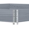 vidaXL Verhoogde plantenbak zeshoekig 160x160 cm grenenhout grijs