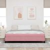 vidaXL Boxspringbed met matras Roze 180 x 220 cm Stof