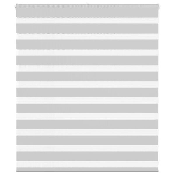 vidaXL Zebra rolgordijn 120x100 cm stofbreedte 115,9 cm lichtgrijs