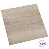 vidaXL Vloerplanken 20 st zelfklevend 1,86 m² PVC taupe