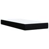 vidaXL Boxspring met matras stof zwart Single (alleen AU)