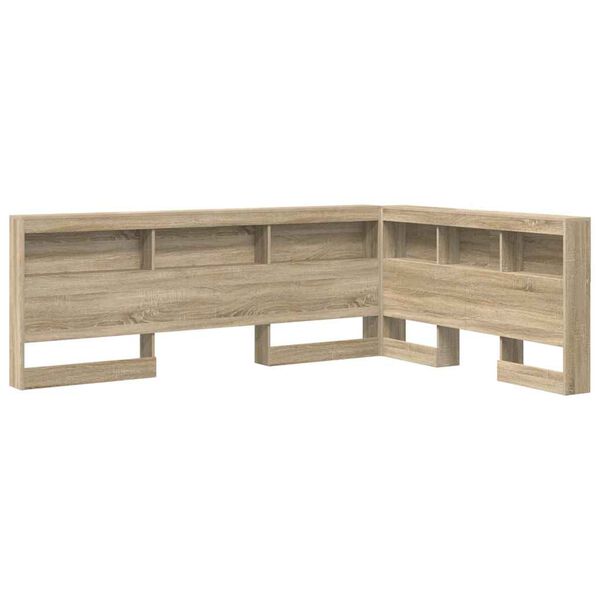vidaXL Opberghoofdbord met plank Sonoma Eiken 150 cm Bewerkt hout