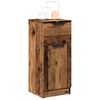 vidaXL Dressoirs 2 st 30x30x70 cm bewerkt hout oud houtkleurig