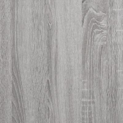 vidaXL Wandschappen 4 st 60x10x1,5 cm bewerkt hout grijs sonoma eiken