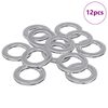 vidaXL Washers 12 st Zilver 10 x 10 x 0,8 mm IJzer
