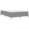 vidaXL Boxspringbed met matras Lichtgrijs 140 x 190 cm Stof