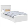 vidaXL Bedframe met lade met hoofdeinde Wit 90 x 190 cm Bewerkt hout