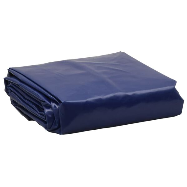 vidaXL Dekzeil 650 g/m&sup2; 5x5 m blauw