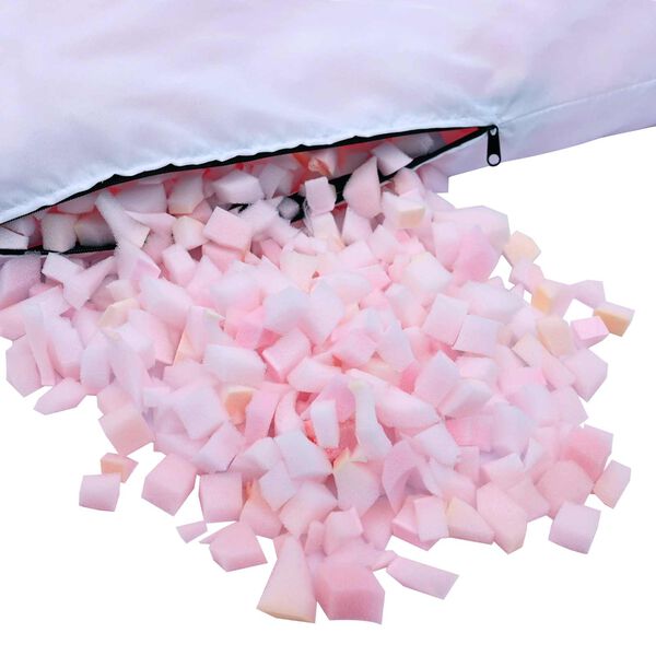 vidaXL Versnipperde schuimvulling Roze 2,5 kg Polyurethaan