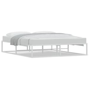 vidaXL Bedframe zonder matras 160x200 cm wit