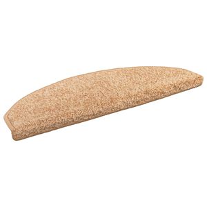 vidaXL Zelfklevende Trapmatten 15 st 80 x 24,5 x 3,5 cm Goud