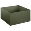 vidaXL Plantenbak Olijfgroen 40 x 40 x 30 cm Koudgewalst staal