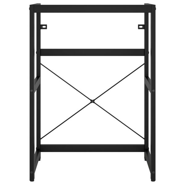 vidaXL Wastafelframe 59x38x83 cm ijzer zwart