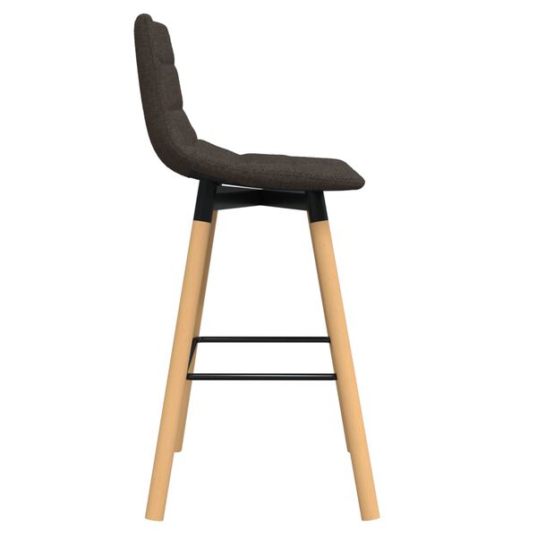 vidaXL Barkruk stof taupe