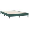 vidaXL Boxspring met matras en LED fluweel donkergroen 160x220 cm