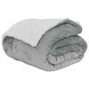 vidaXL Gooi Deken Grijs 130 x 150 cm 1 Fleece