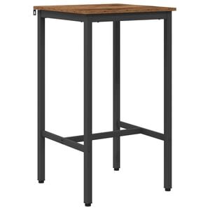 vidaXL Bartafel 52 x 52 x 90 cm Bewerkt hout Oud hout Rechthoekig