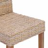 vidaXL Eetkamerstoel 2 pcs Naturel 45 x 54 x 93 cm Massief Mahoniehout
