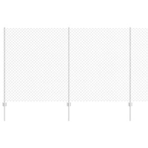 vidaXL Kettinglinkomheining met paal 10 x 1,4 m (B x H)