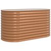 vidaXL Verhoogd bed Bruin 160 x 80 x 81 cm Staal