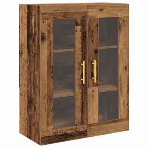 vidaXL Wandkast Wandgemonteerd Oud Hout 69,5 x 34 x 90 cm Bewerkt hout