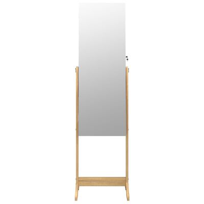 vidaXL Sieradenkast met spiegel vrijstaand 42x38x152 cm