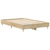vidaXL Bedframe zonder matras 140x190cm spaanplaat sonoma eikenkleurig