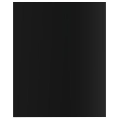 vidaXL Wandschappen 4 st 40x50x1,5 cm spaanplaat hoogglans zwart