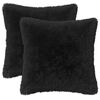 vidaXL Kussen met kussen HEERLEN 12 st Zwart PV Fleece