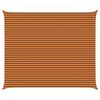 vidaXL Zonneschaduwzeil Oranje en Bruin 6 x 5 m 100% Polyester Oxford
