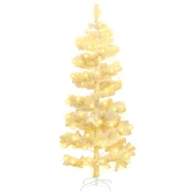 vidaXL Kunstkerstboom met verlichting en standaard 180 cm PVC wit