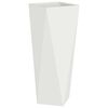 vidaXL Plantenbak Wit 30 x 30 x 75 cm Staal