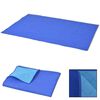vidaXL Picknickkleed 100x150 cm blauw en lichtblauw