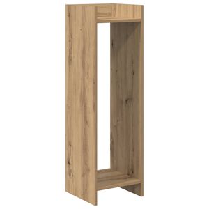 vidaXL Plantenstandaard Artisanaal eiken 30 x 30 x 100 cm Bewerkt hout