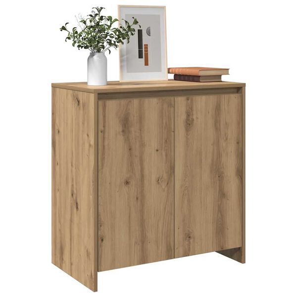 vidaXL Dressoir 70x41x75 cm bewerkt hout artisanaal eikenkleur