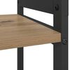 vidaXL Boekenkast Artisan Eiken 60 x 30 x 50 cm Bewerkt hout