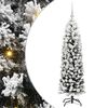 vidaXL Kunstkerstboom Groen 150 cm PVC en Staal en Kunststof